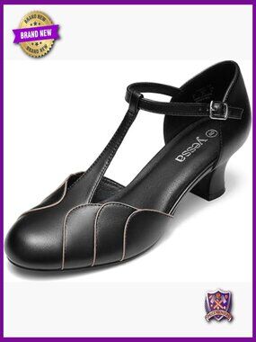 Classic T-Strap Dance Shoes 2" Heel Women's Ballroom Latin Salsa Swing Tango